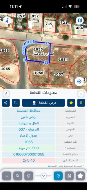 Residential Land for Sale in Amman Naour