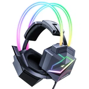 Onikuma X20 7.1 Surround Sound RGB Gaming Headset Noise Canceling Headphone with HD Mic USB سماعة