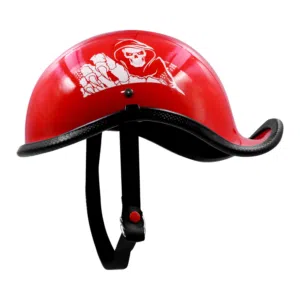 Half Face Scooter/Motorbike Helmet - Red Color AK