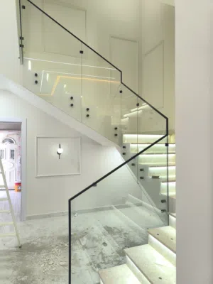 hand railing stair case insulation