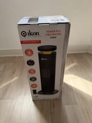 Ikon tower fan heater with remote, 2000W