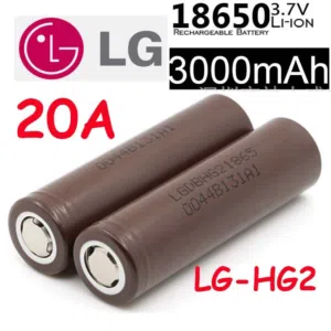 بطاريات 3.7 فولت LG الأصلية 3.7Volt Batteries (بطاريتين مع بعض)