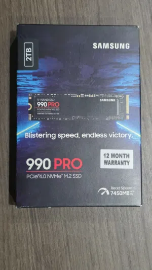 ذاكرة سامسونج اصلية ssd m.2 990pro 2 تيرا