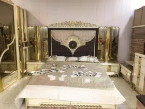 غرفة نوم كاملة - خشب بلوك - شبه جديدة - بغداد
