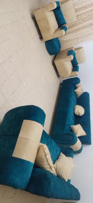 طقم كنب وسرير حديد مجوز
