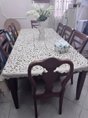 طاولة سفرة طعام جدة 8 كراسي