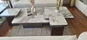 طاولات وسط كوفي تيبل بتصميم عصري وأنيق تضيف لمسة فخامة لغرفتك، جودة عالية وشكل جذاب يناسب جميع الد