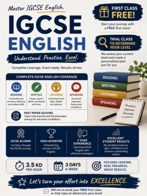 IGCSE ENGLISH TEACHER