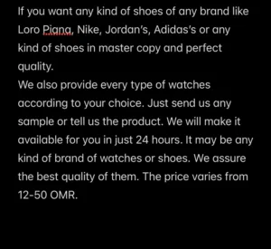 Message us with any product you want and we will make it available for you in 24 hours.