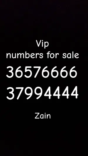 Vip numbers for sale