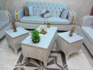 طقم كنب الدبابه الستيل7 مقاعد