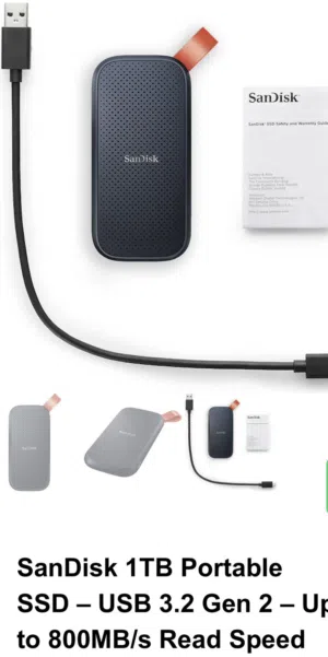 1tb external ssd hard drive sandisk