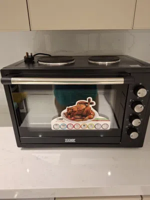 2 plate electric stove with oven