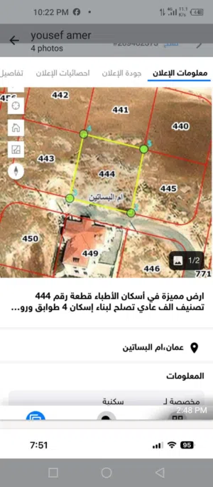 Residential Land for Sale in Amman Um al Basateen