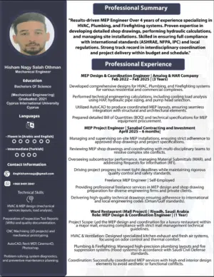 Mep engineer