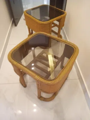 طاولات بامبو اجنبي وليس راتان عدد 2