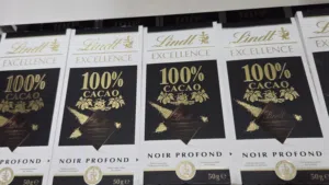 100% cocoa dark chocolate bar Lindt شوكولاته ليندت داكنة بدون سكر