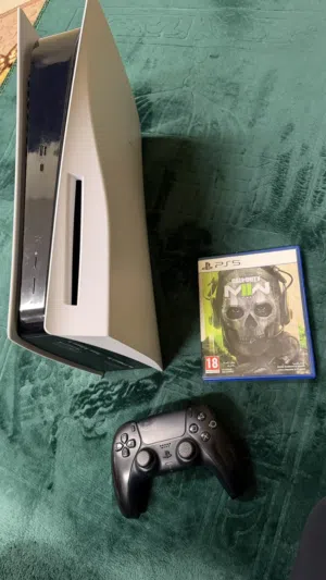 بلايستيشن 5 ( PS5) فات نسخة السيدي مع جهاز تحكم وستاند وشريط كول أوف ديوتي