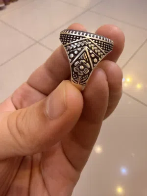 خاتم فضه 925