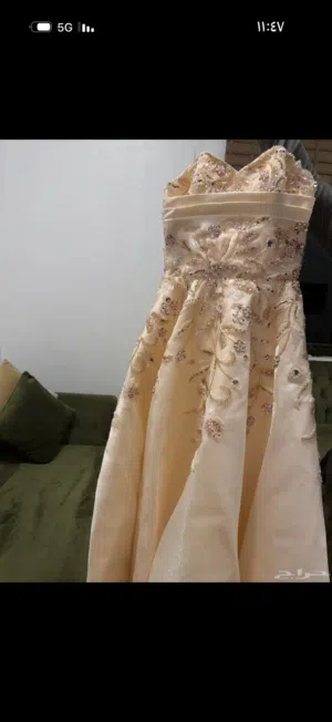 فستان ملكة استخدام ثلاث ساعات نظيف جداً مقاس 10.M