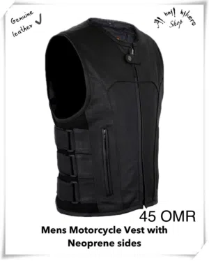 Motorcycle Genuine leather Vest, different styles, USA