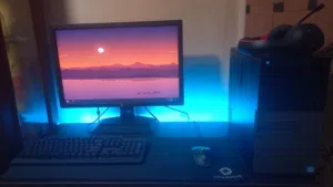جهاز كمبيوتر مستعمل للالعاب مواصفاته  Rx 570 4gb i5-3470 8gb Ram  Gigabyte H61M S2P 1tb hard 500gb h