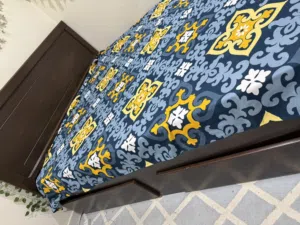 King size double bed with mattress dressing table and a side table