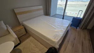 Queen Bed with storage + mattres PAN