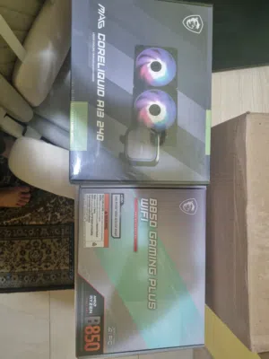 للبيع  MSI B850 GAMING PLUS WIFI  MSI MAG CORELIQUID A13 240 AIO CPU Liquid Cooler