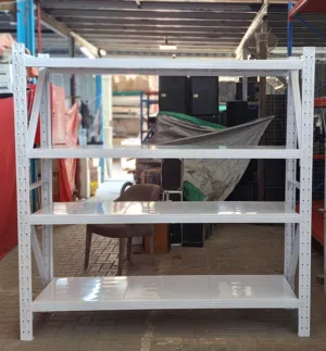 Heavy Duty 4 Tier Metal Storage Rack – 2M Height x 2M Length x 60CM Depth
