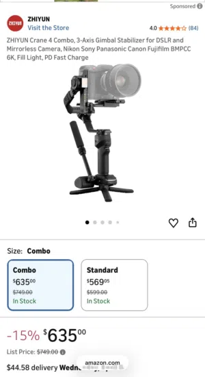 zhiyun crane 4