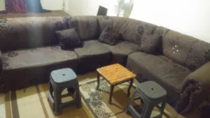 طقم كنب مستعمل للبيع بسعر حرق