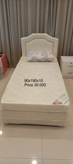 سرير ديفان مفرد جديد تمامًا 90×190×10 سم Brand New Divan Bed 90x190x10cm