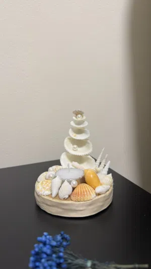 Handmade Shell Candle