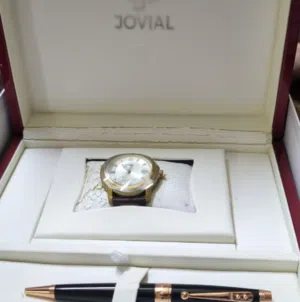 طقم ساعة جوفيال jovial سويسرية