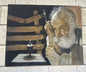 لوحات فنية مرسومة يدوياً بحالة ممتازة