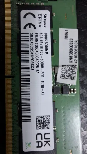 Original 8 gb ddr5 ram (5600mhz)