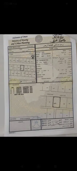 Residential Land for Sale in Al Dakhiliya Nizwa