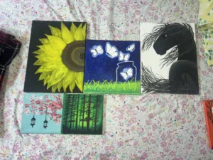 5 Beautiful handmade paintings