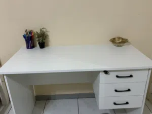 White study desk