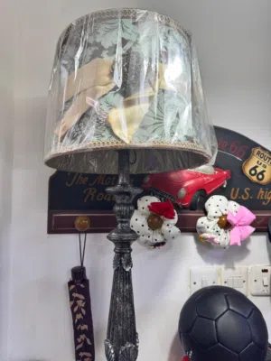 Marble lamp with 3 colors change bulb