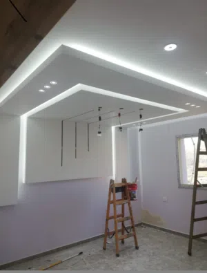 Gypsum interior design and renovation work