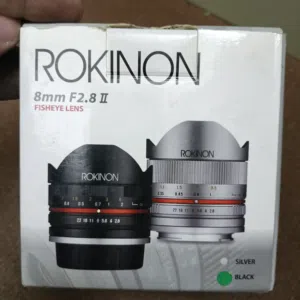 للبيع عدسة ROKINON 8mm F2.8 II FISHEYE السينمائية — صناعة كورية لكاميرات السوني مينول فوكس
