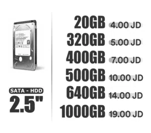 هاردسك لابتوب 2.5 انش HDD و البلايستيشن