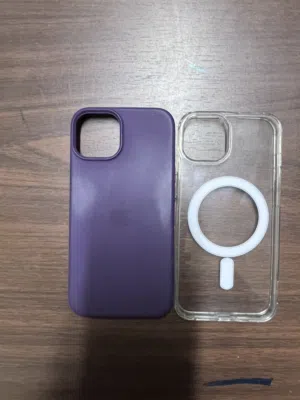 iPhone 13 MagSafe Clear Case + Silicone Case Bundle (Good Condition)