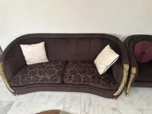 Brown sofa set