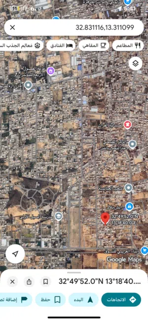 ارض في طريق المشتل بالقرب من مقسم ططناكي بعد المقسم على اليسار قطران الى القطعة