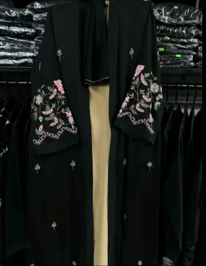 Pre-Order] Premium Karachupi Abaya Set with Hijab / [طلب مسبق] طقم عباية كارتشوبي فاخرة مع الشيلة
