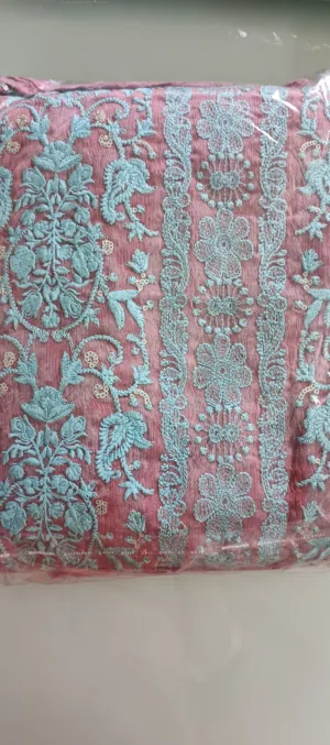 2 brand new unstitched chiffon suites for sale!