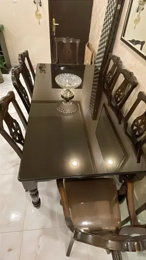 طاولة سفرة طعام 8 مقاعد